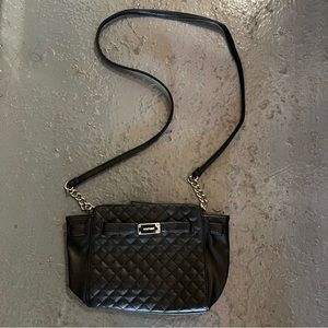 NINE WEST pleather quilted purse